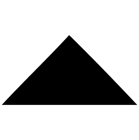 Sticker triangle isocèle plein